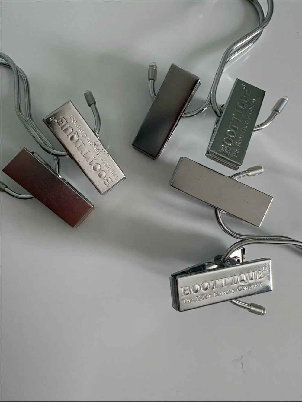 LOT Of three Boottique Silver Metal Hanger Clips